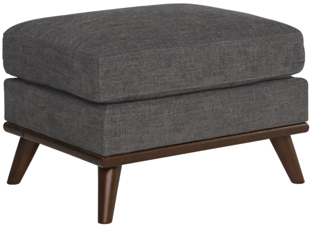 HM Richards Elliot Graphite Ottoman