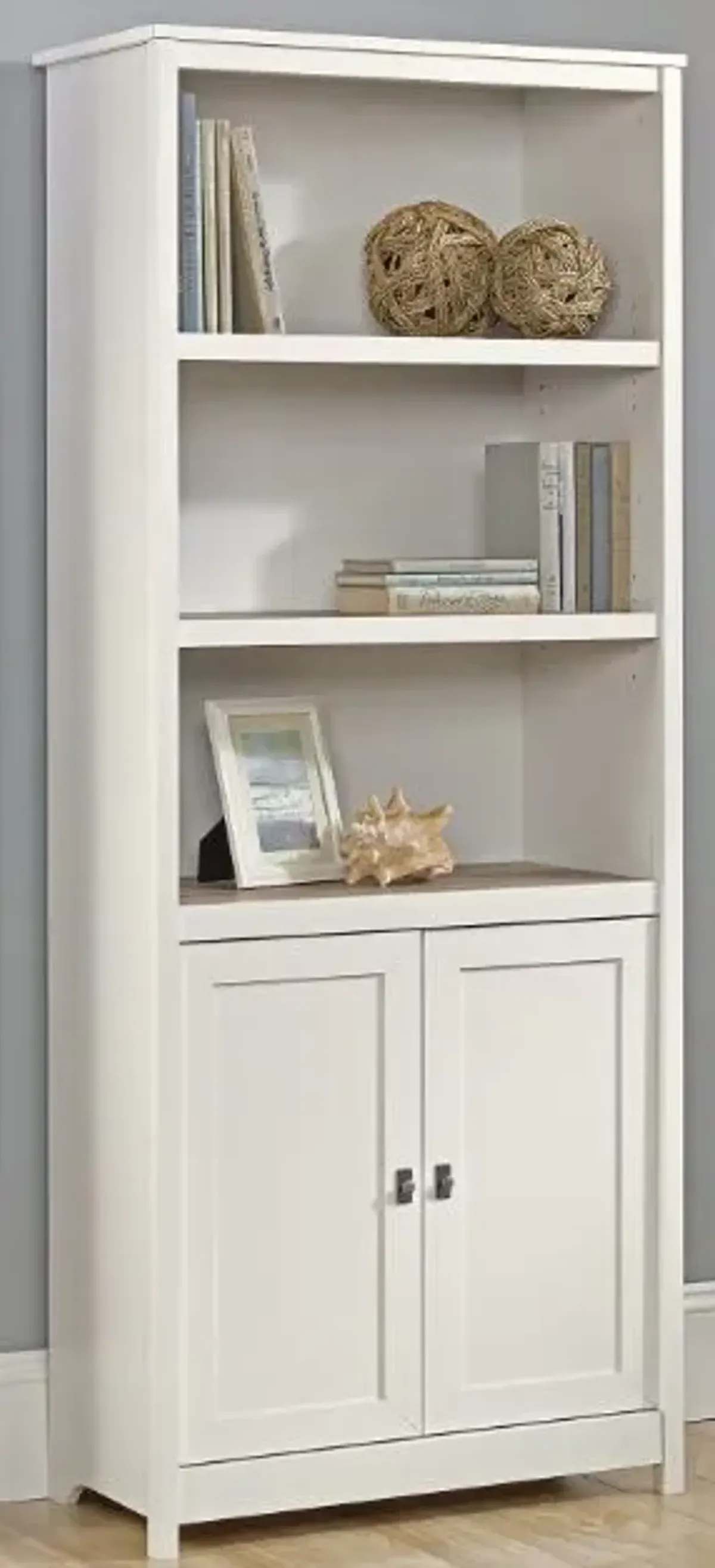 Sauder® Cottage Road® Soft White® Library with Doors