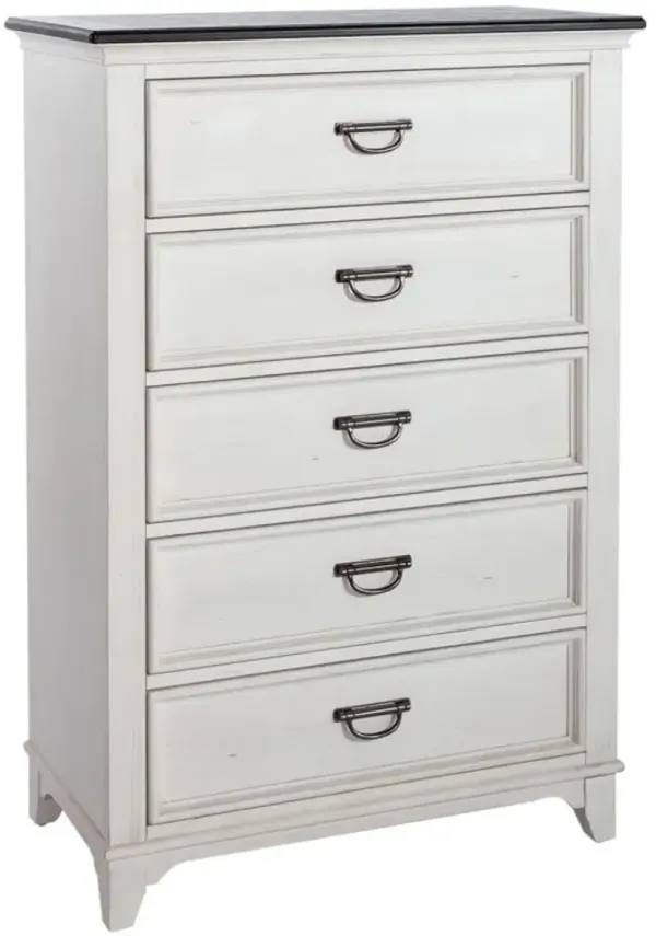 Liberty Furniture Allyson Park Charcoal/Wirebrushed White Chest