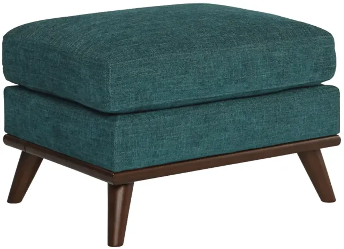 HM Richards Elliot Teal Ottoman