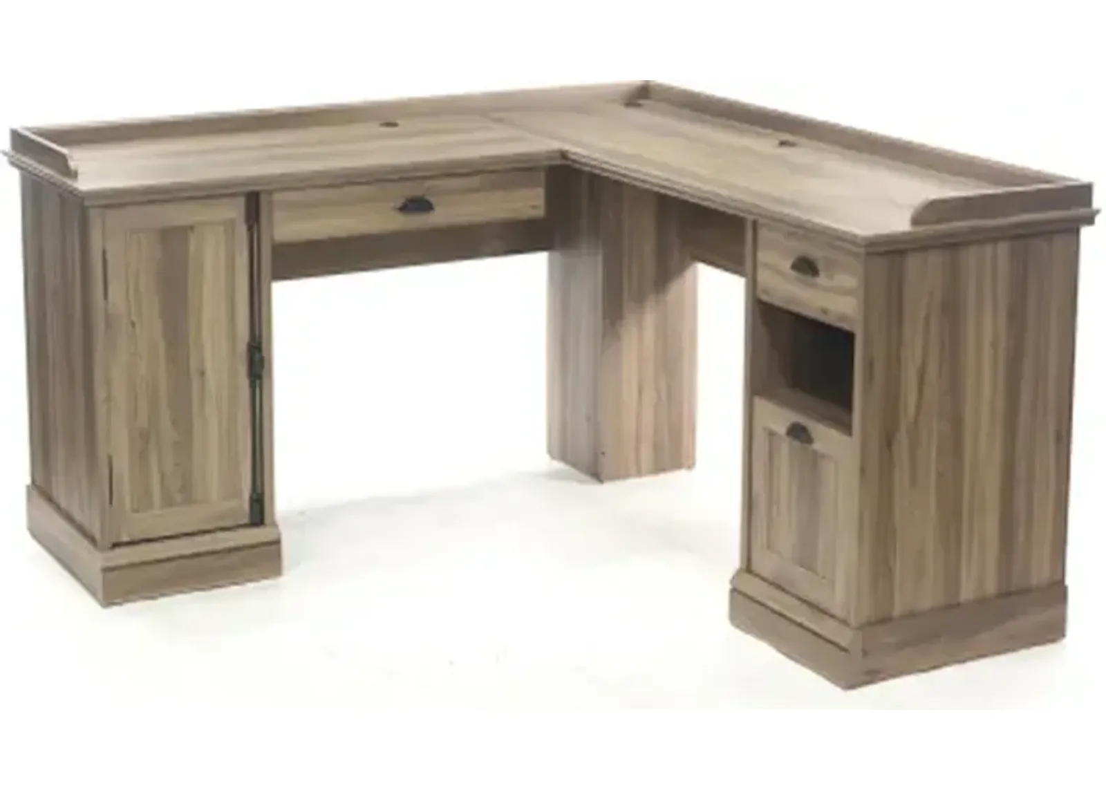 Sauder® Barrister Lane® Salt Oak® L-Shaped Desk