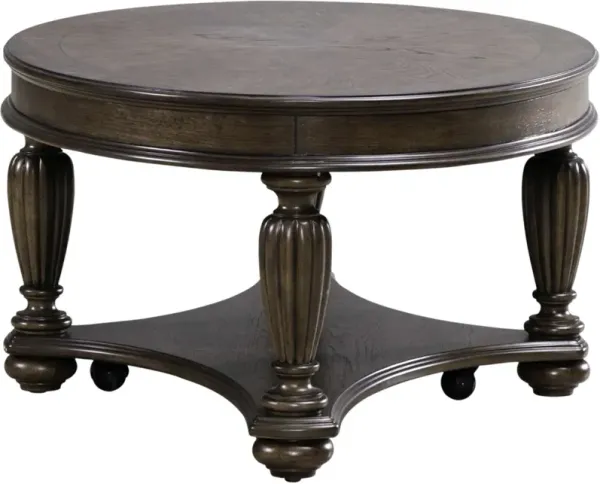 Liberty Furniture Allington Satin Sienna Oval Cocktail Table