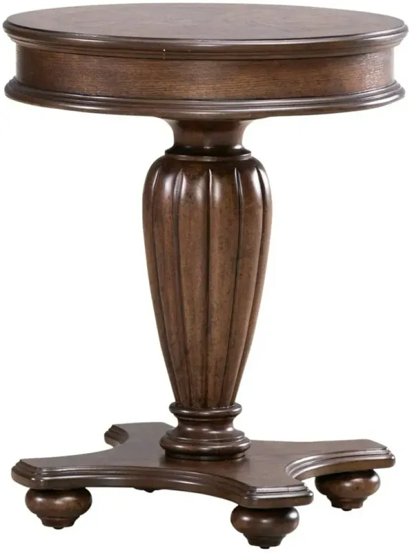 Liberty Furniture Allington Satin Sienna Round End Table