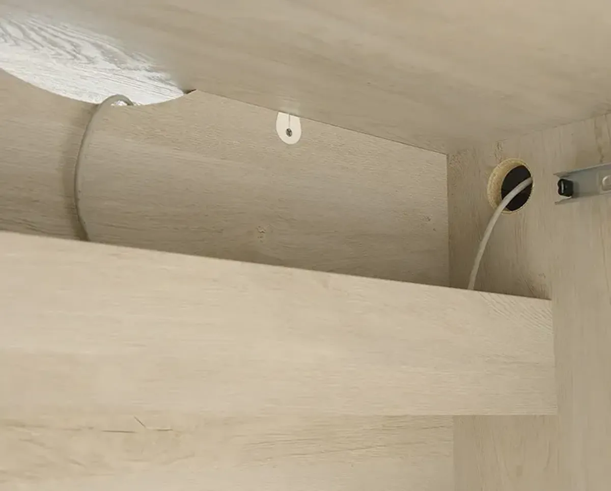 Sauder® Costa Chalked Chestnut® Executive Desk