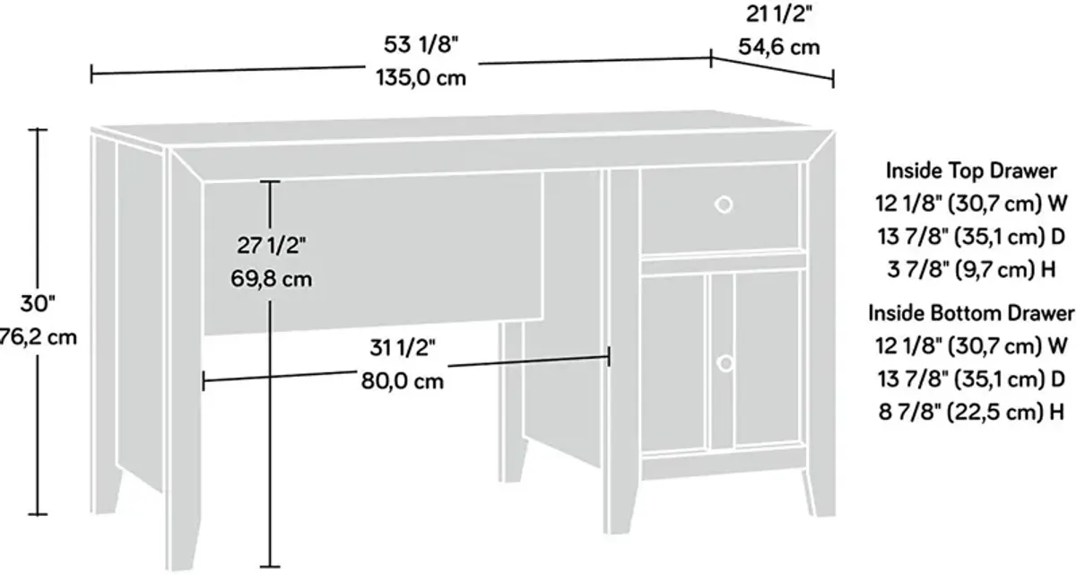 Sauder® Dakota Pass® Craftsman Oak® Desk