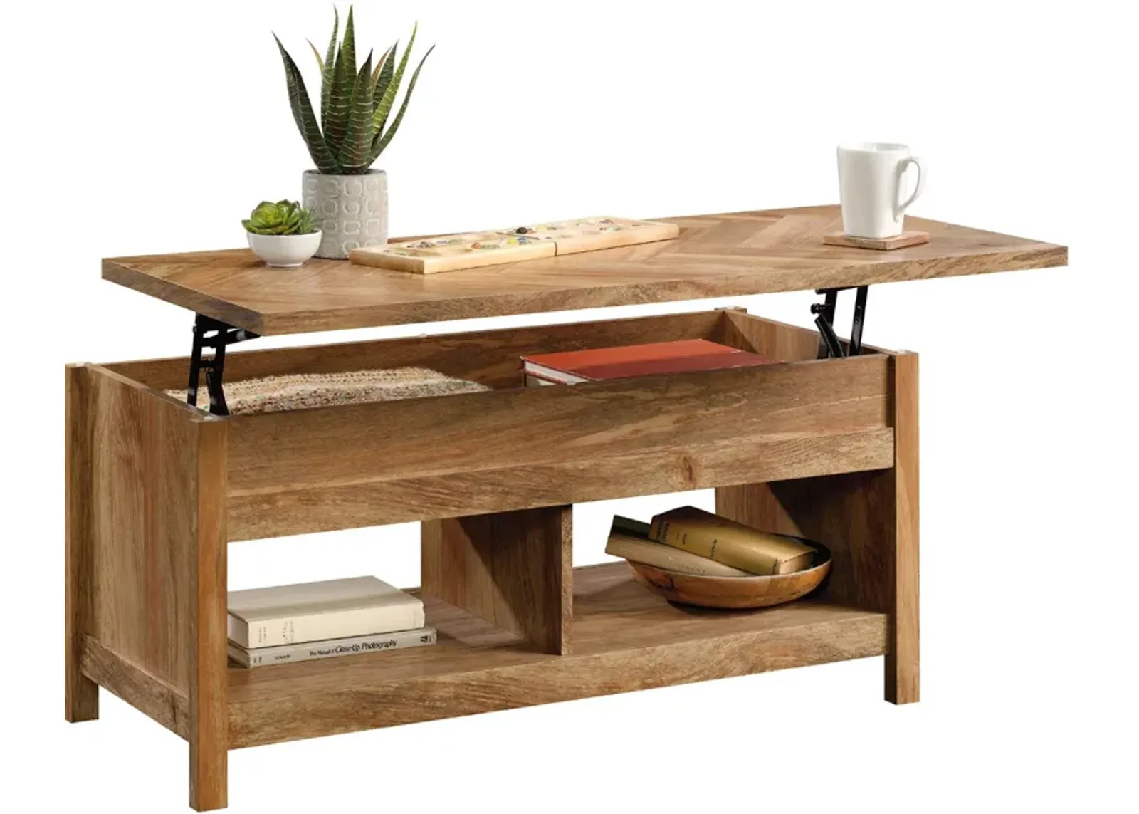 Sauder® Cannery Bridge® Lintel Oak® Lift-Top Coffee Table