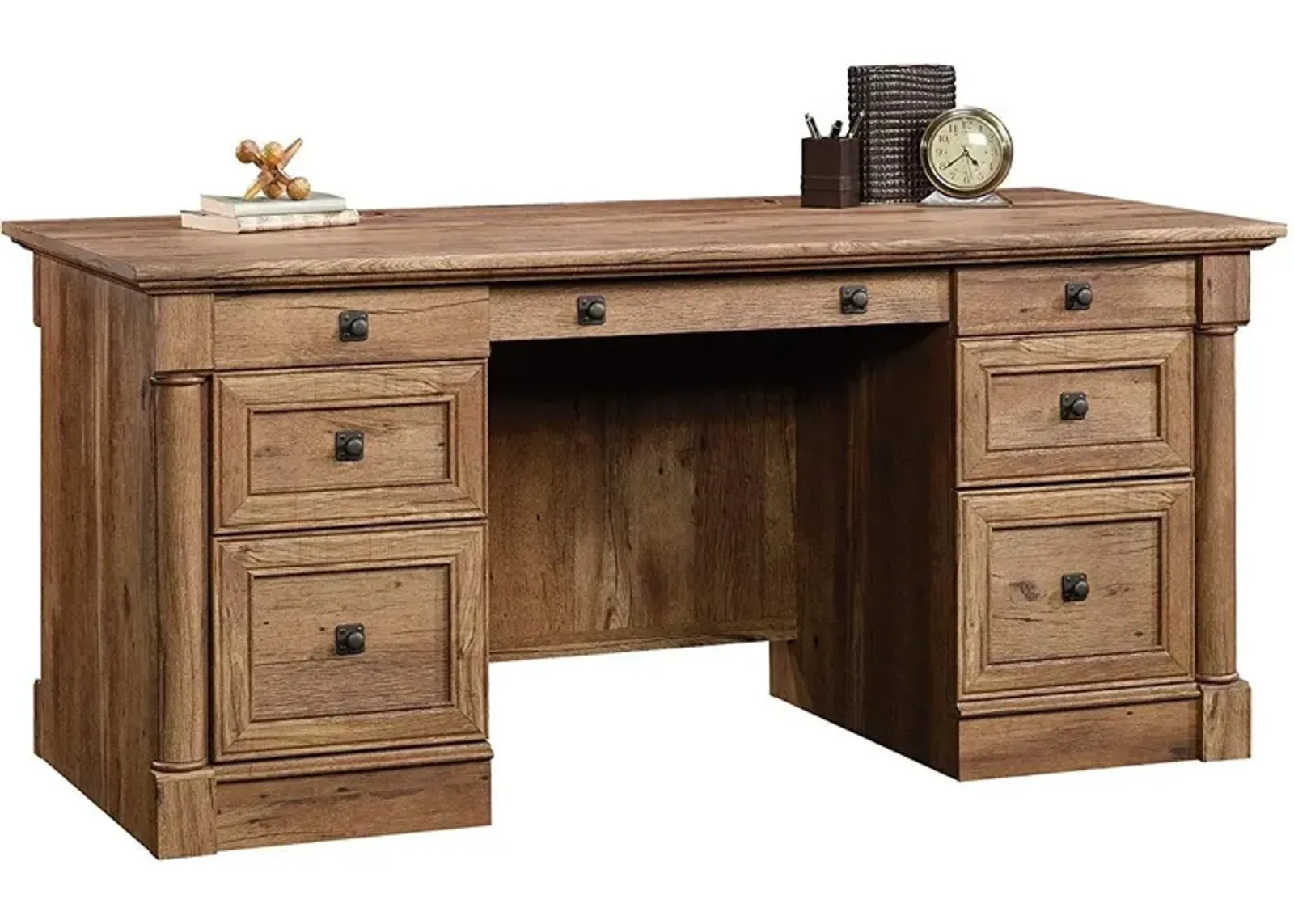 Sauder® Palladia® Vintage Oak® Executive Desk