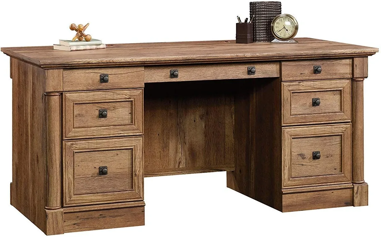 Sauder® Palladia® Vintage Oak® Executive Desk