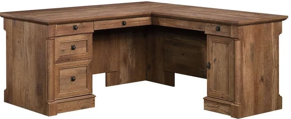 Sauder® Palladia® Vintage Oak® L-Shaped Desk