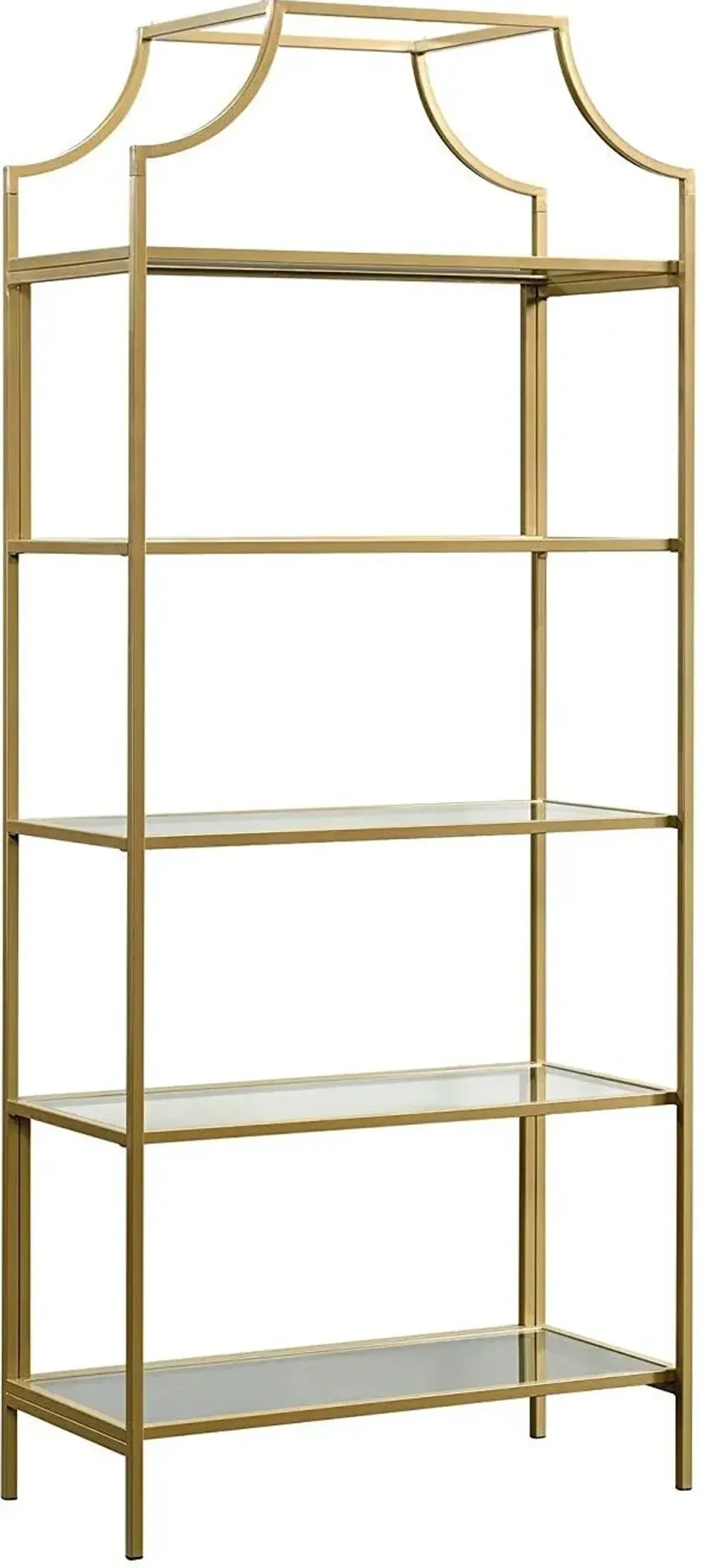 Sauder® International Lux® Satin Gold Bookcase