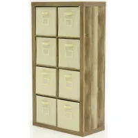 Sauder® Stow-Away Lintel Oak® 8-Cube Organizer