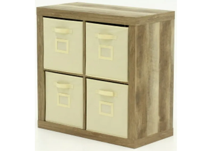 Sauder® Stow-Away Lintel Oak® 4-Cube Organizer