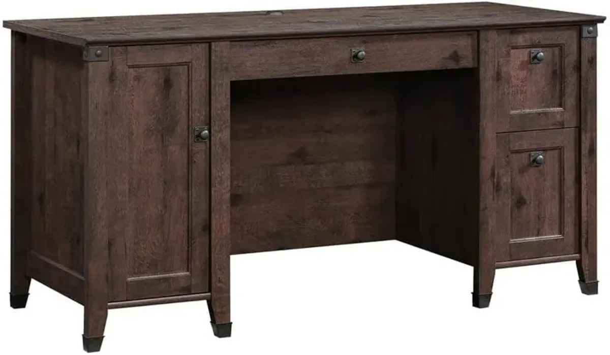 Sauder® Carson Forge® Coffee Oak® Computer Desk