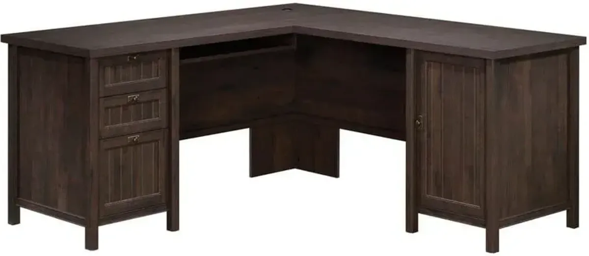 Sauder® Costa Coffee Oak® L-Shaped Desk