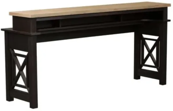 Liberty Furniture Heatherbrook Ash Top Console Table with Charcoal Base