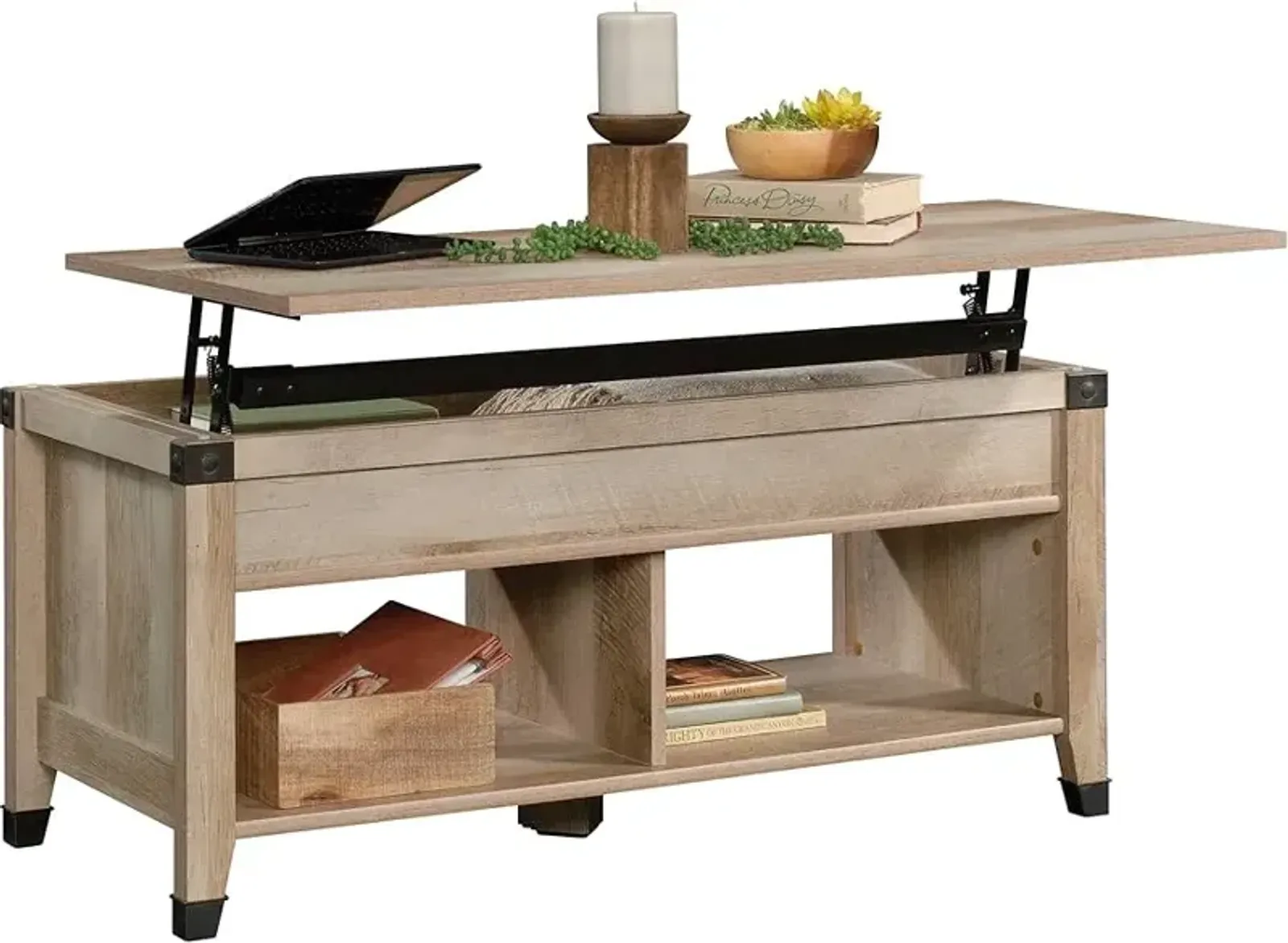 Sauder® Carson Forge® Lintel Oak® Lift-top Coffee Table