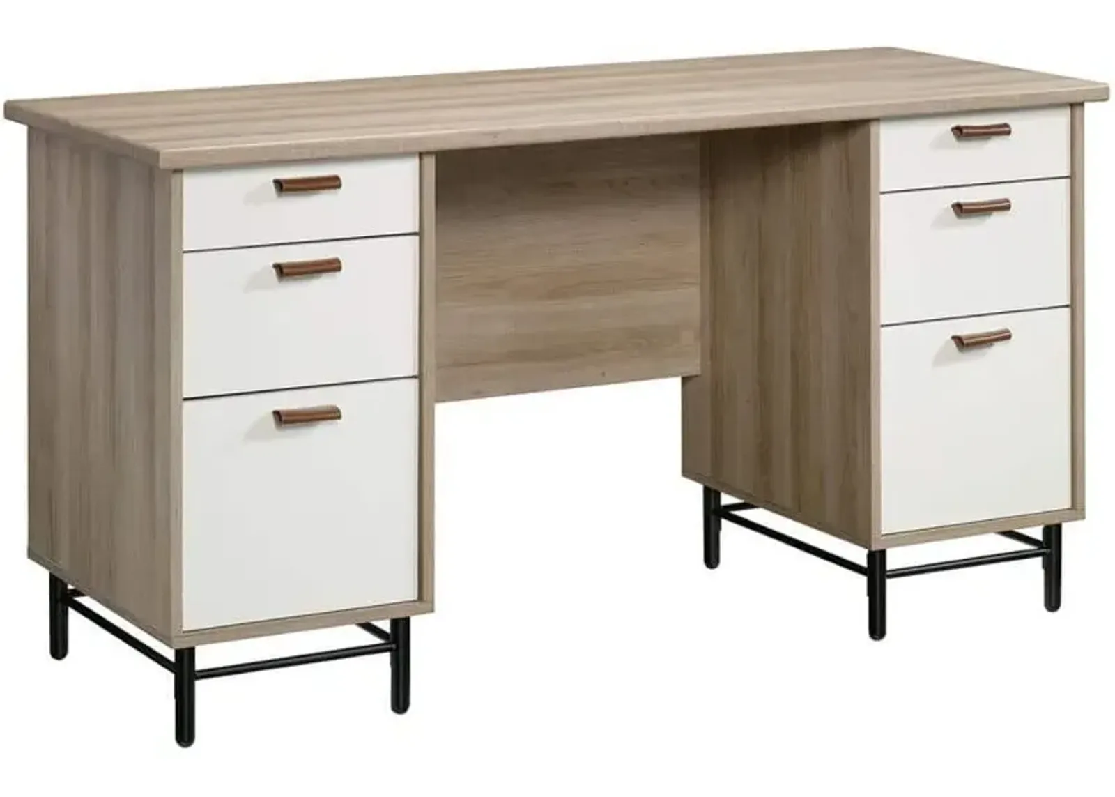 Sauder® Anda Norr® Sky Oak® Executive Desk