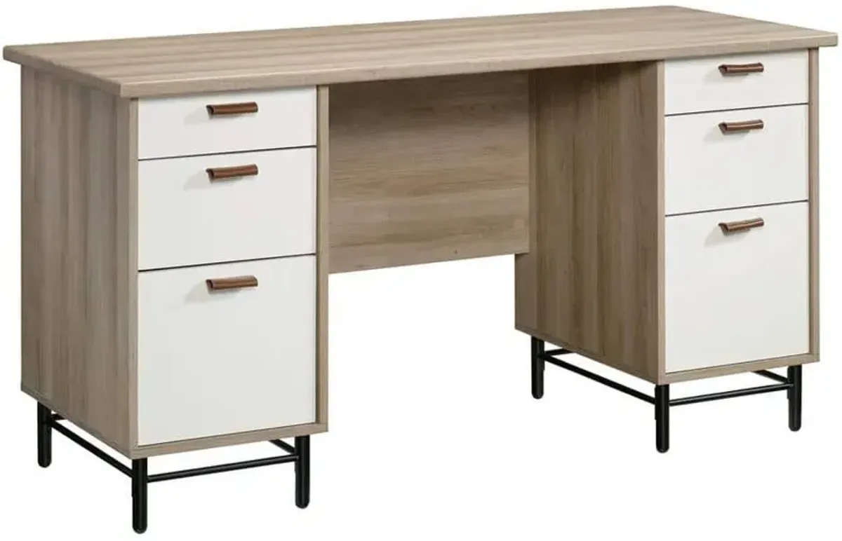 Sauder® Anda Norr® Sky Oak® Executive Desk