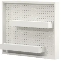 Sauder® Craft Pro Series® White Wall Mounted Pegboard With Trays