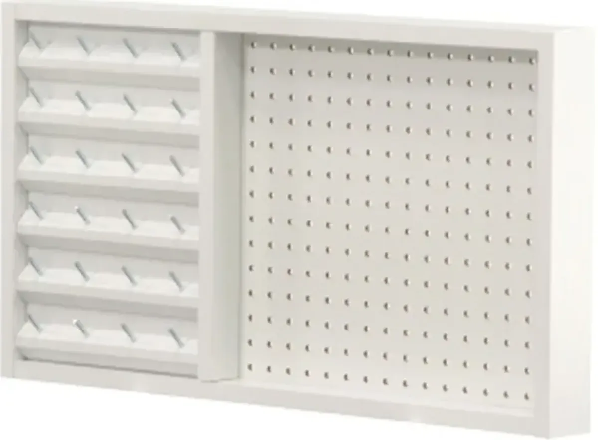 Sauder® Craft Pro Series® White Wall Mounted Pegboard Thread Storage