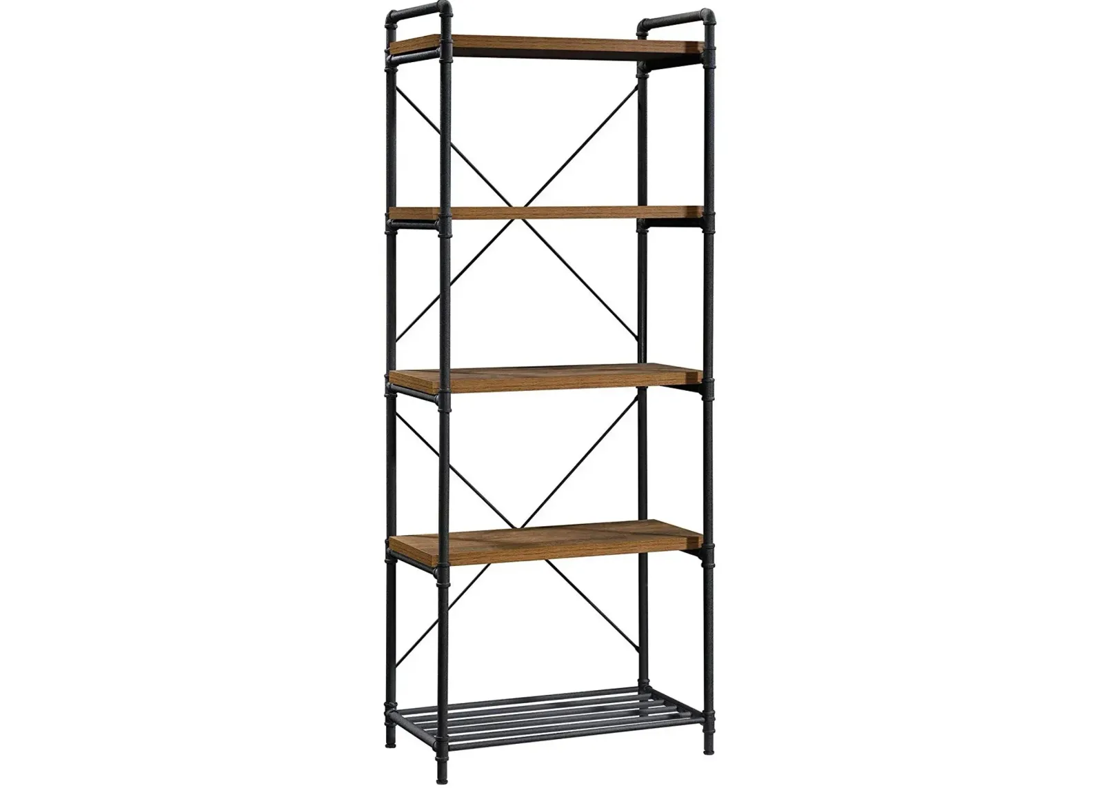 Sauder® Iron City® Checked Oak® Tall Bookcase