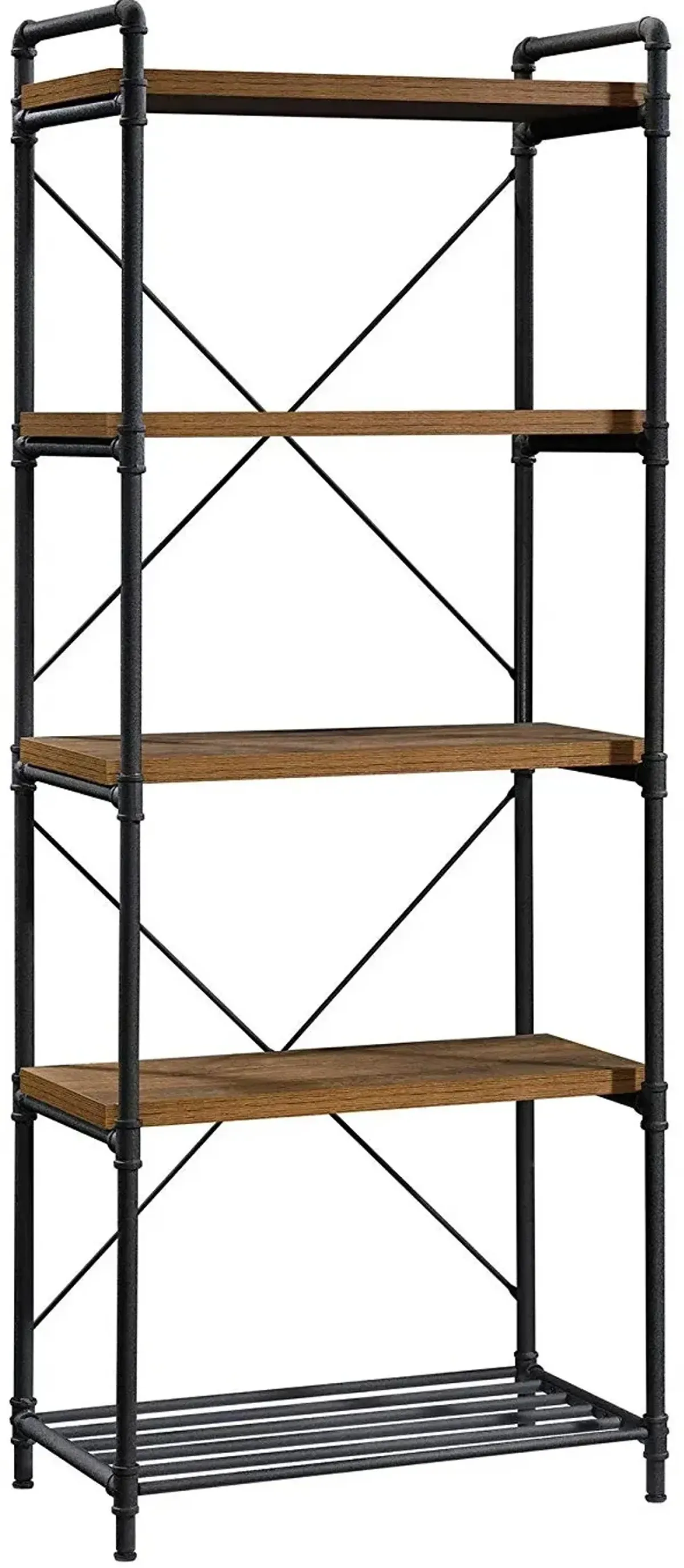 Sauder® Iron City® Checked Oak® Tall Bookcase