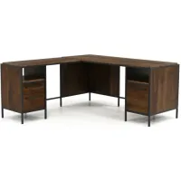 Sauder® Nova Loft® Grand Walnut® L-Shaped Desk