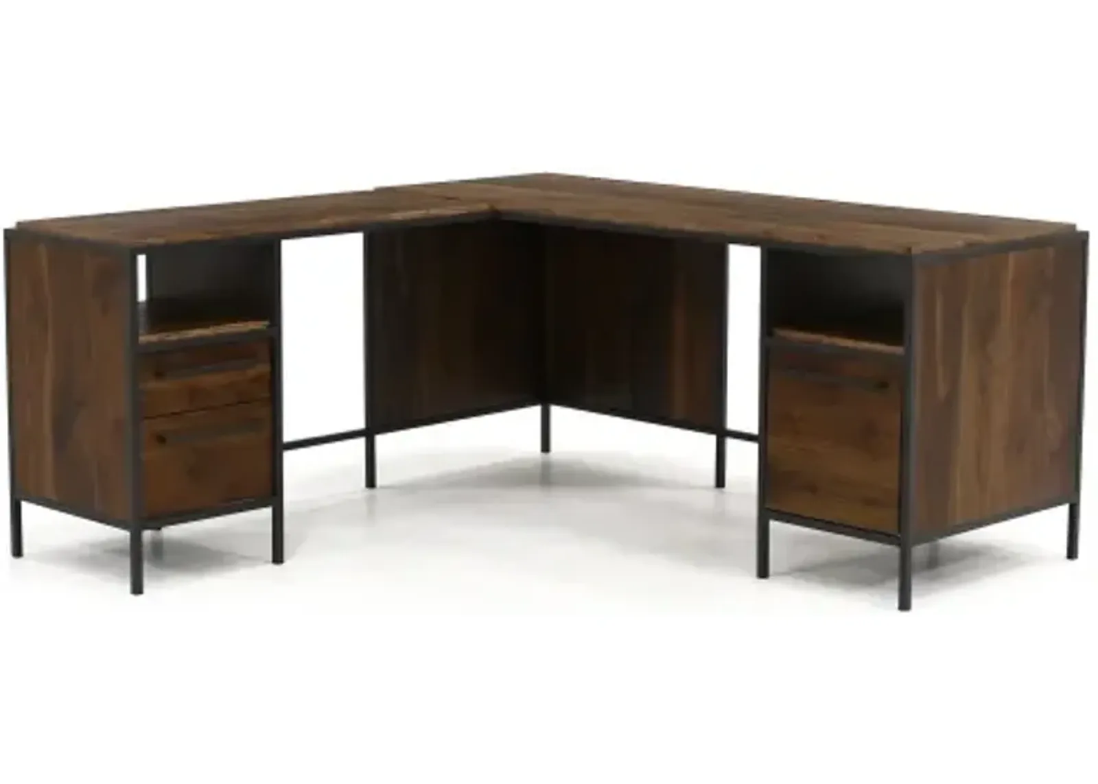 Sauder® Nova Loft® Grand Walnut® L-Shaped Desk