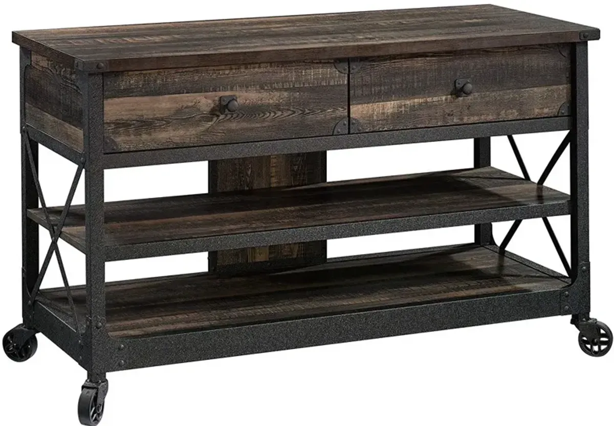 Sauder® Steel River® Carbon Oak® TV Stand