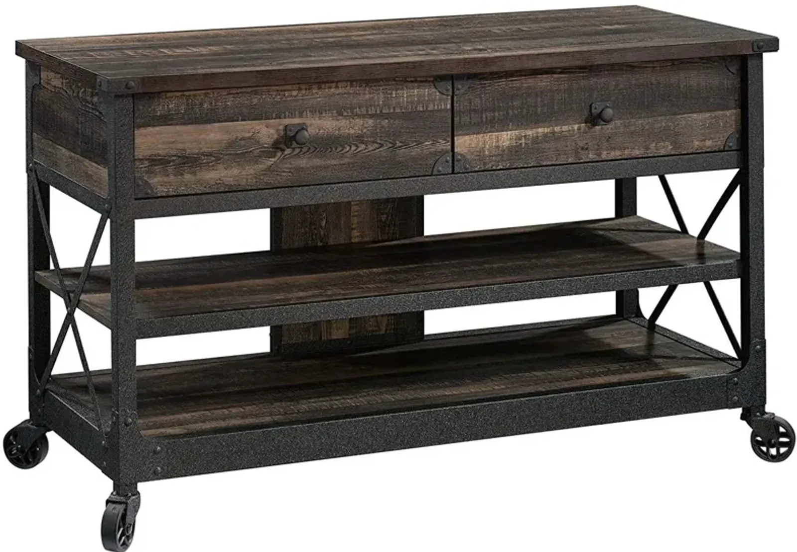 Sauder® Steel River® Carbon Oak® TV Stand