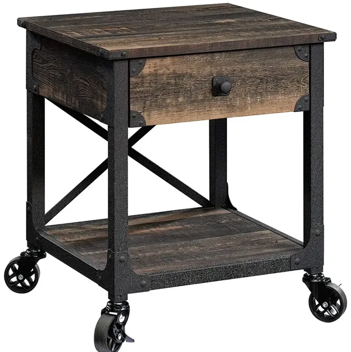 Sauder® Steel River® Carbon Oak® Side Table