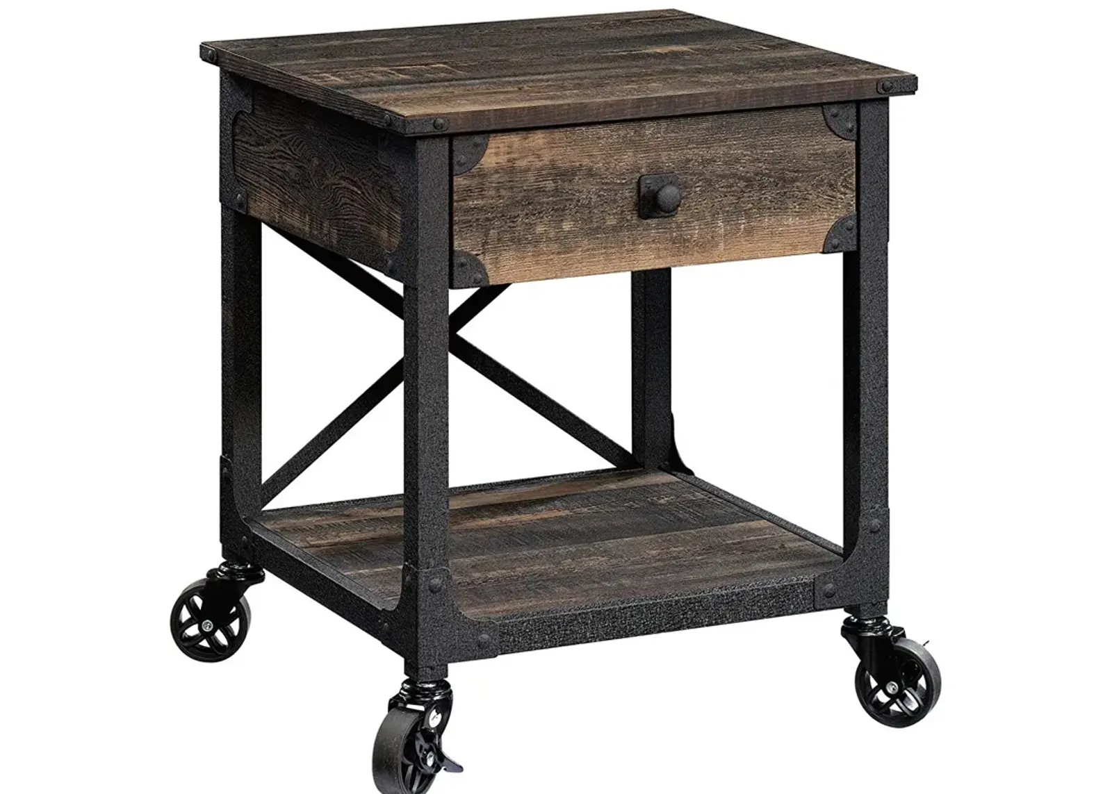 Sauder® Steel River® Carbon Oak® Side Table