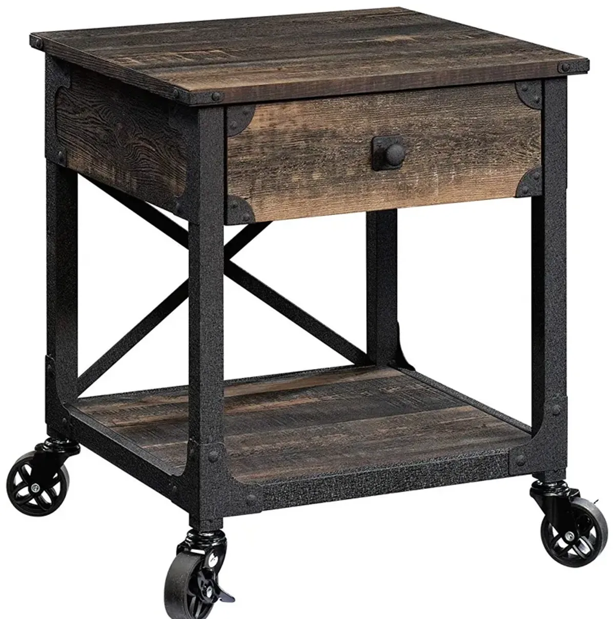 Sauder® Steel River® Carbon Oak® Side Table