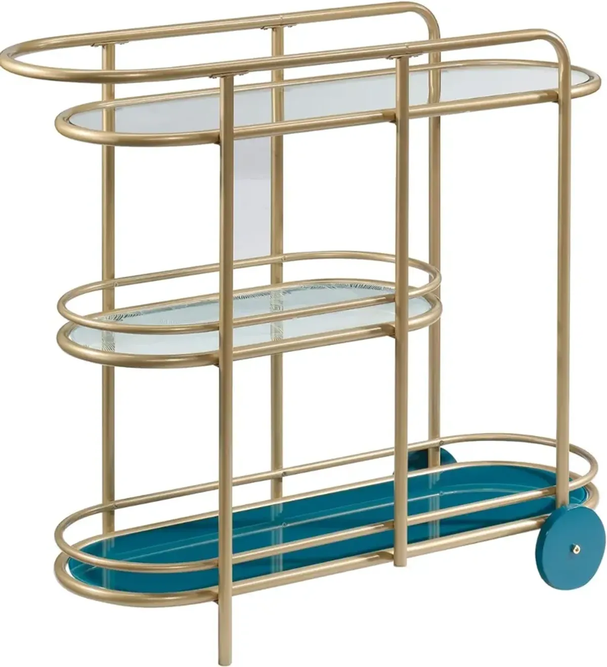 Sauder® Coral Cape® Satin Gold Bar Cart