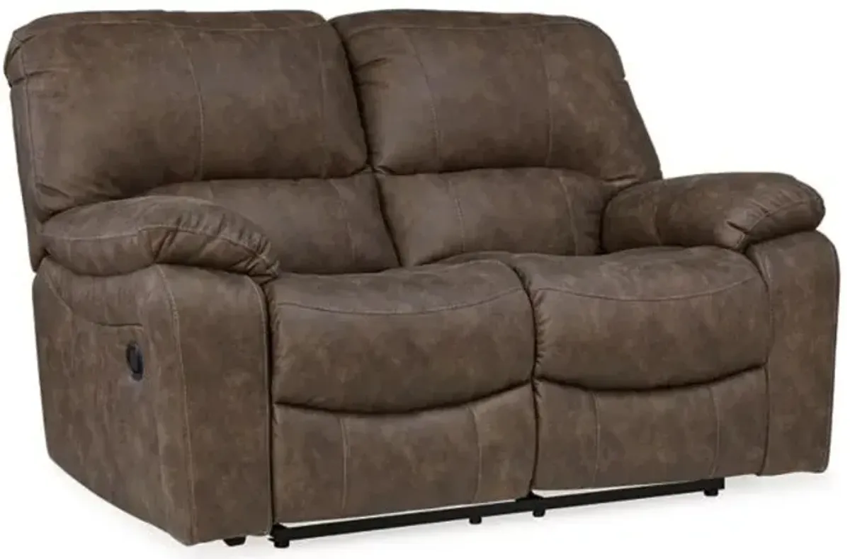 Signature Design by Ashley® Kilmartin Chocolate Reclining Loveseat