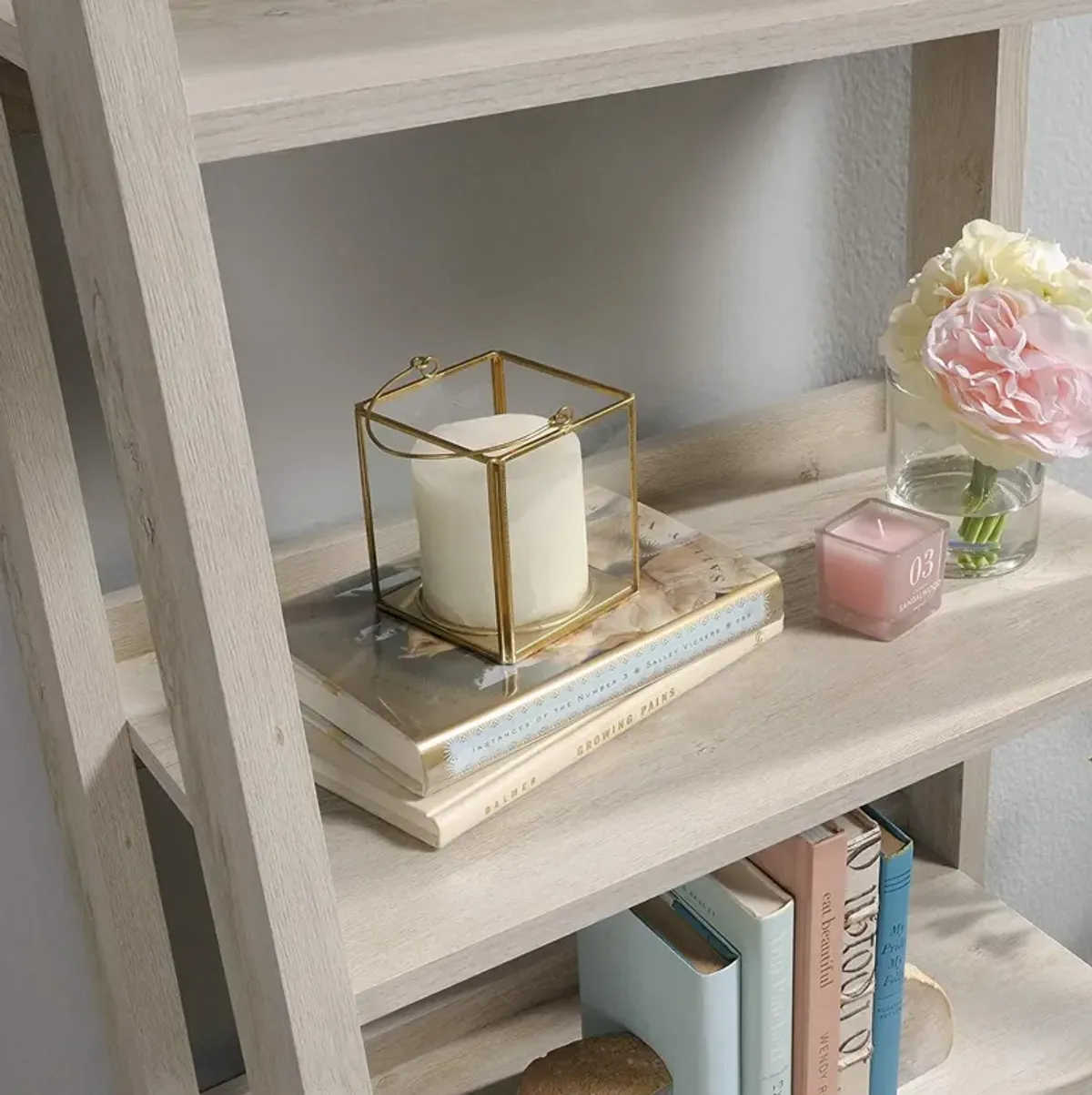 Sauder® Trestle® Chalked Chestnut® 5-Shelf Bookcase