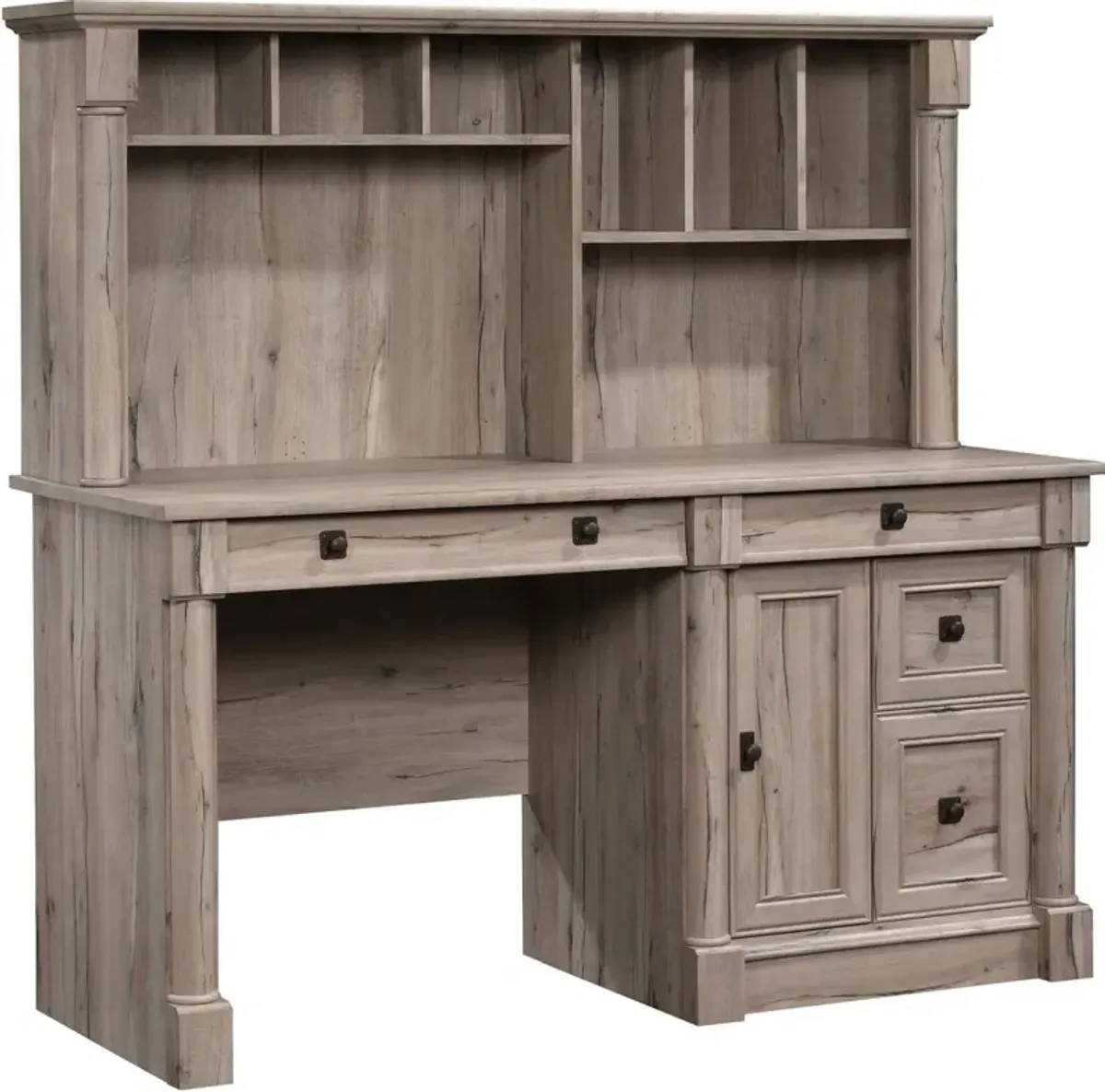 Sauder® Palladia® Split Oak® Computer Desk with Hutch