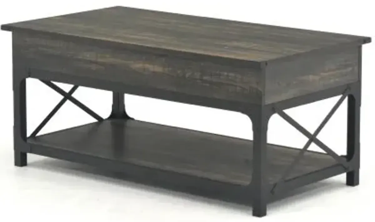 Sauder® Steel River® Carbon Oak® Lift-Top Coffee Table