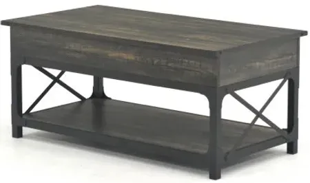 Sauder® Steel River® Carbon Oak® Lift-Top Coffee Table