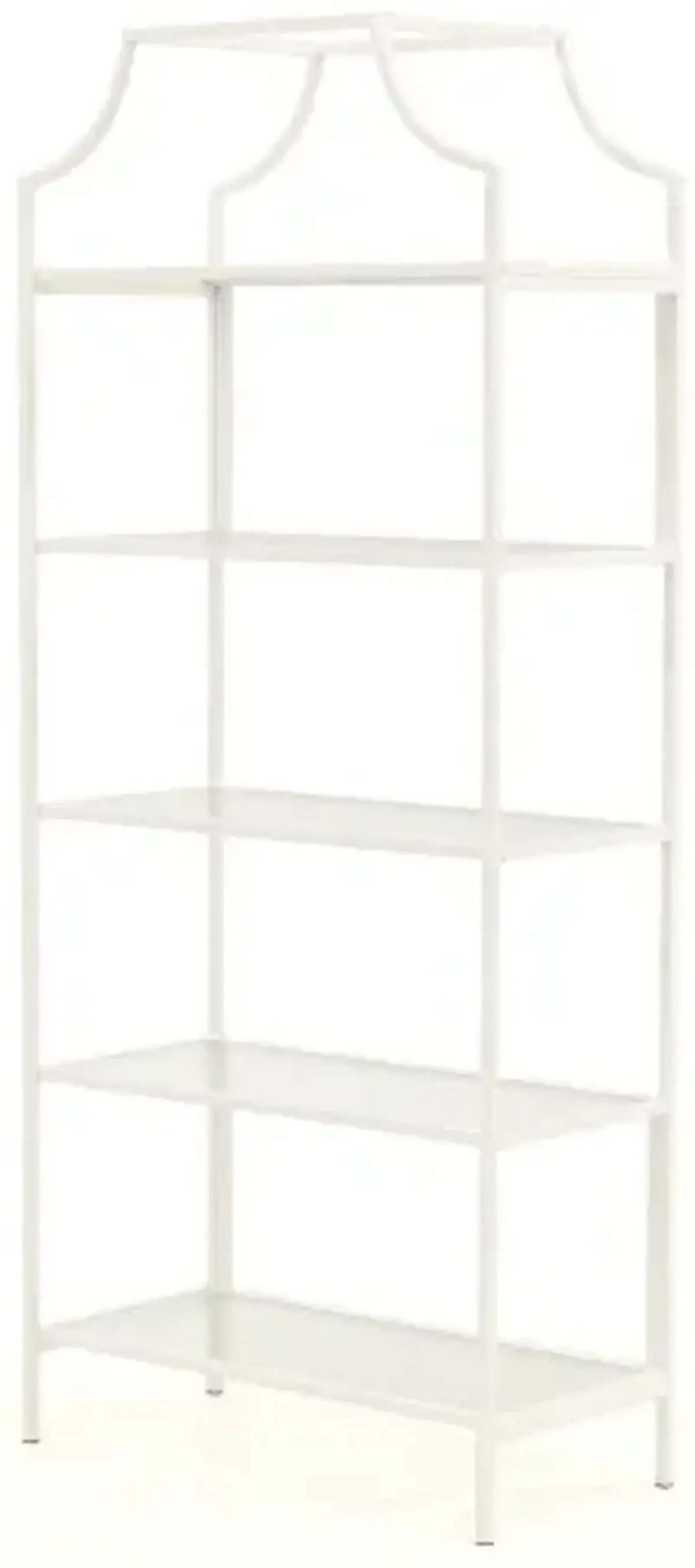 Sauder® Anda Norr® White Modern 5-Shelf Metal/Glass Bookcase