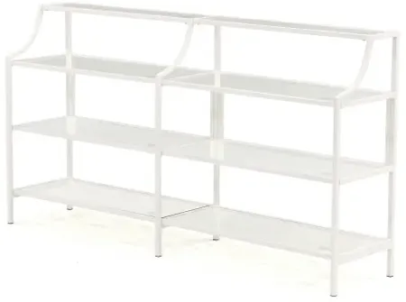 Sauder® Anda Norr® White Glass-Top Console Table