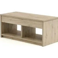 Sauder® Harvey Park® Laurel Oak® Lift-Top Coffee Table with Storage Shelves