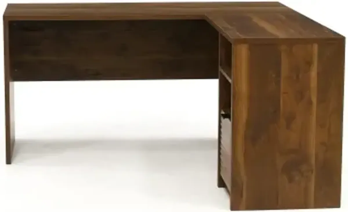 Sauder® Harvey Park® Grand Walnut® L-Shaped Office Desk