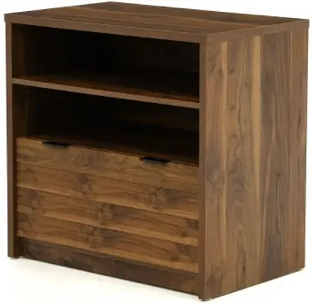 Sauder® Harvey Park® Grand Walnut® Lateral Filing Cabinet with Open Shelf