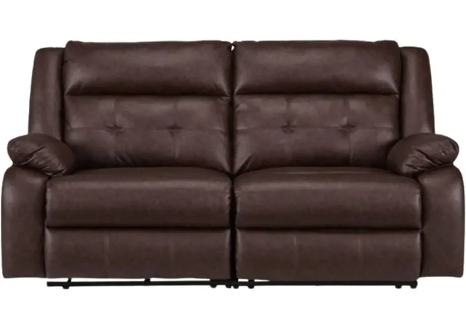 Signature Design by Ashley® Punch Up 2-Piece Walnut Power Reclining Sectional Loveseat