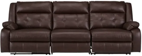 Signature Design by Ashley® Punch Up 3-Piece Walnut Power Reclining Sectional Sofa
