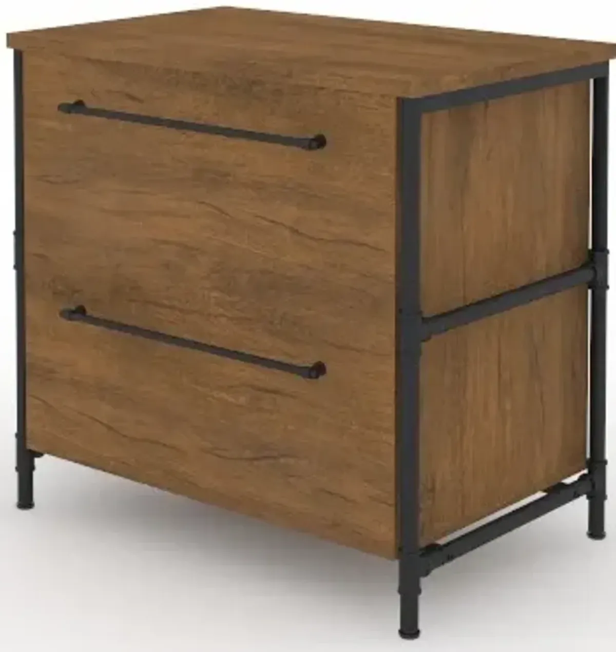 Sauder® Iron City® Checked Oak® Filing Cabinet