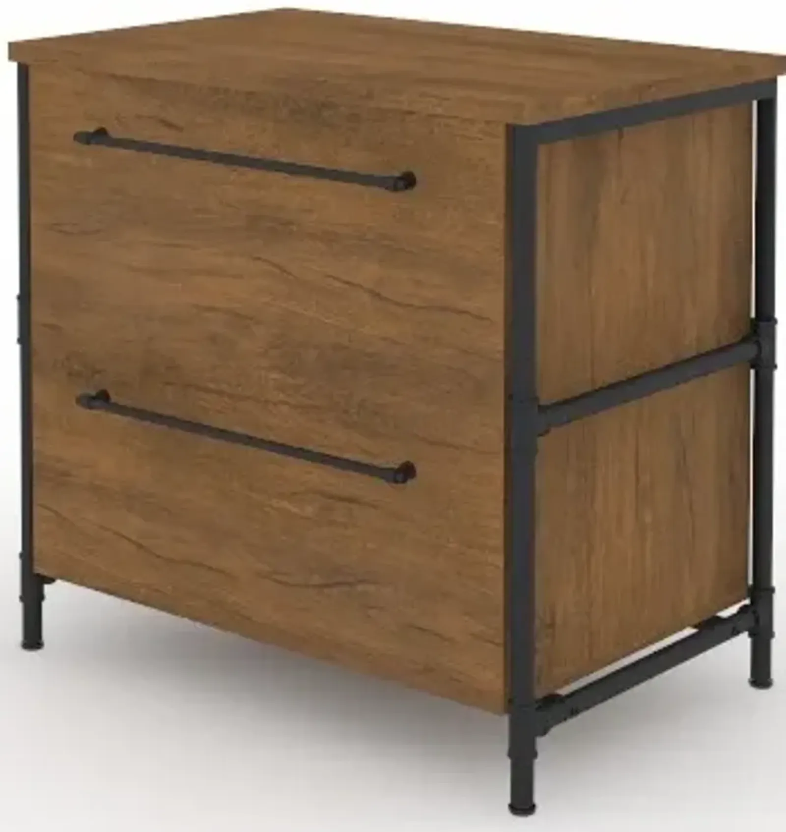 Sauder® Iron City® Checked Oak® Filing Cabinet