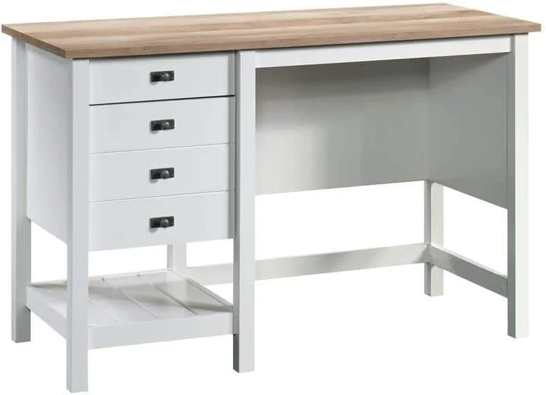 Sauder® Cottage Road® Soft White® Single Pedestal Desk