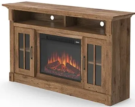 Sauder® Select Vintage Oak® Fireplace TV Credenza